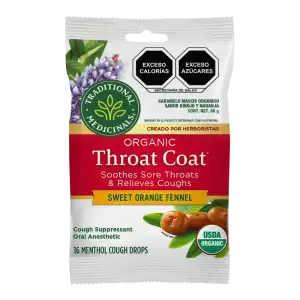Caramelos Throat Coat® Naranja e Hinojo