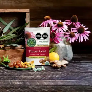 Caramelos Throat Coat® Equinácea, Jengibre y Limón