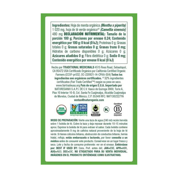 Té Verde con Menta - Image 3
