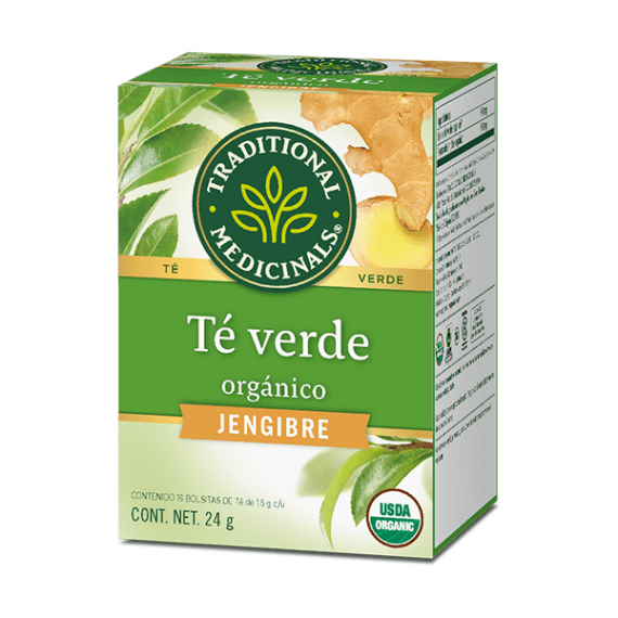 Traditional Medicinals • Té Verde Orgánico Con Jengibre